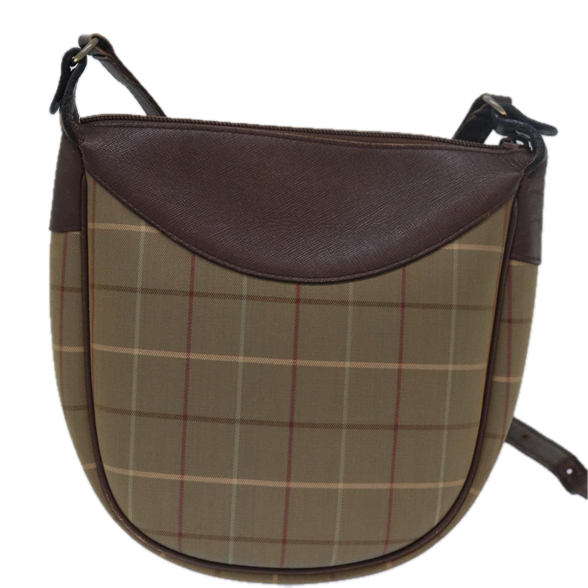 Burberry Luxury ss Nova Check Shoulder Bag Auth Bs15361 Canvas Brown
