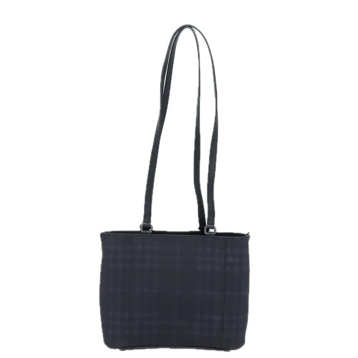 Burberry Luxury Nova Check Shoulder Bag Pvc Auth Bs15452 Black