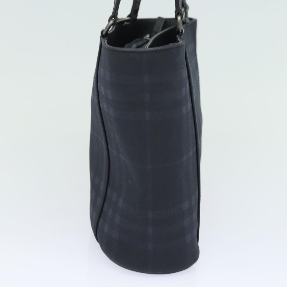 Burberry Luxury Nova Check Shoulder Bag Pvc Auth Bs15452 Black