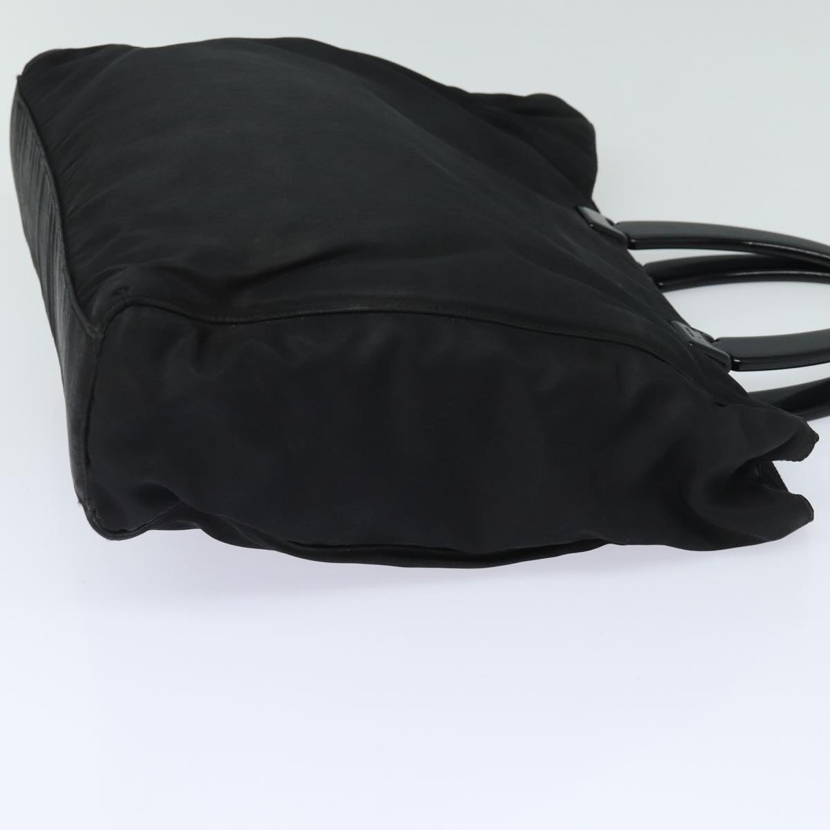 Prada Hand Bag Auth Nylon Black Travel Bag Black Auth Bs15599