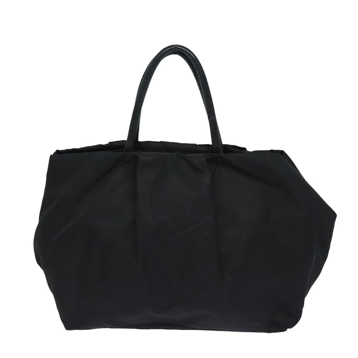 Prada Hand Bag Auth Nylon Black Travel Bag Black Auth Bs15603