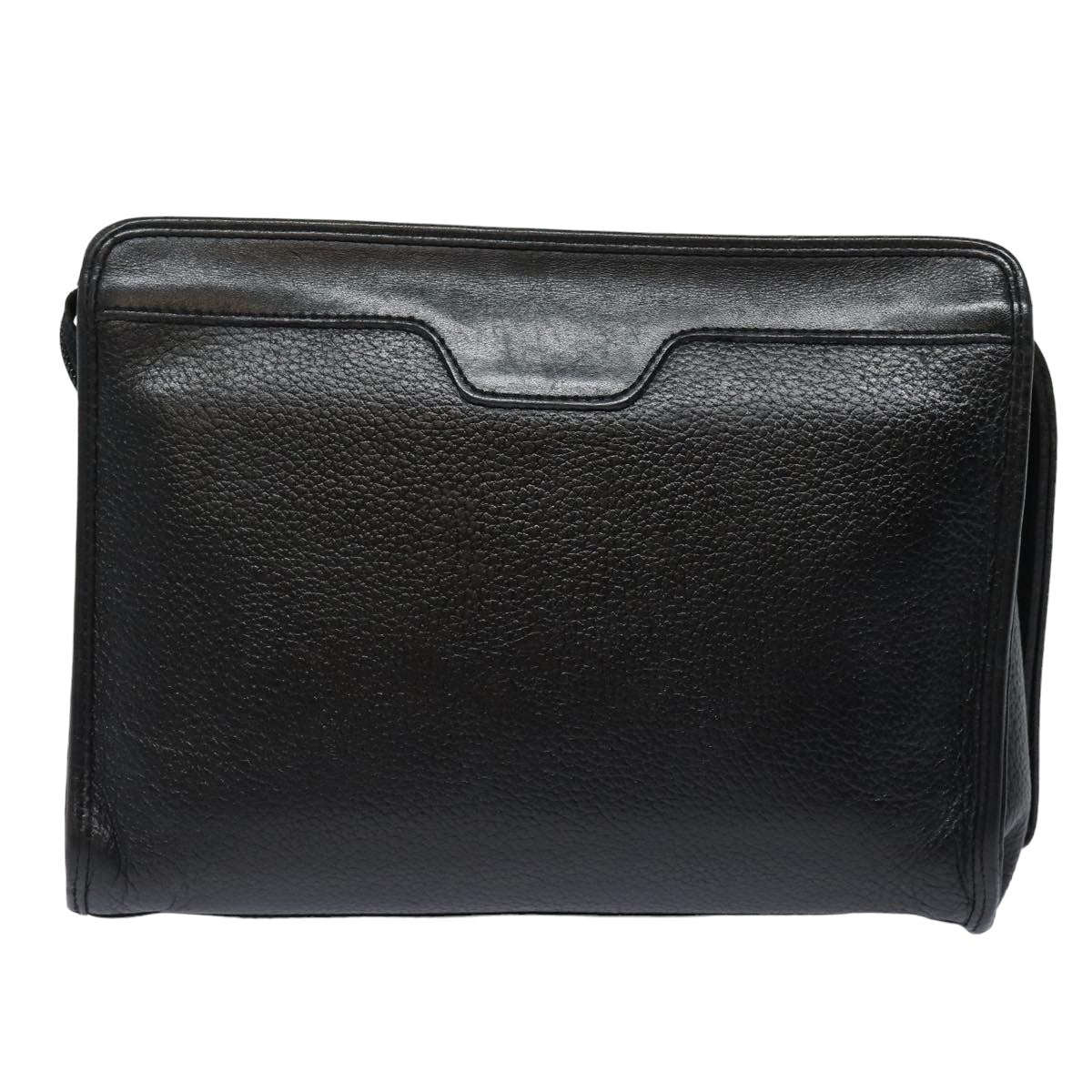 Burberry Luxury ss Clutch Bag Auth Bs15805 Leather Black