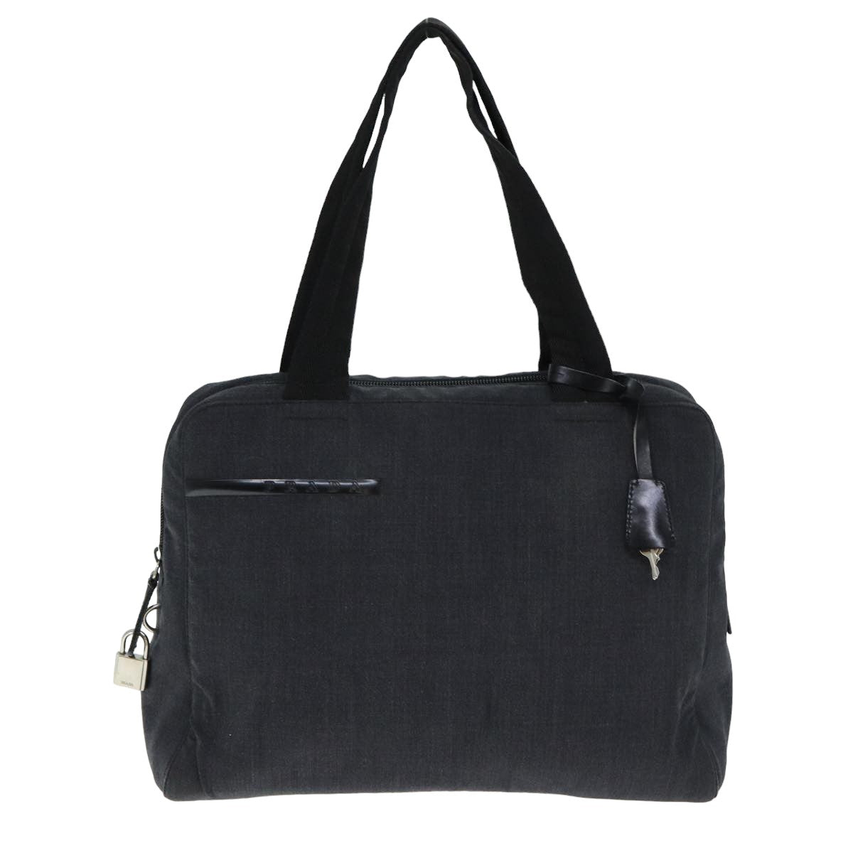 Prada Sports Hand Bag Auth Nylon Gray Travel Bag
