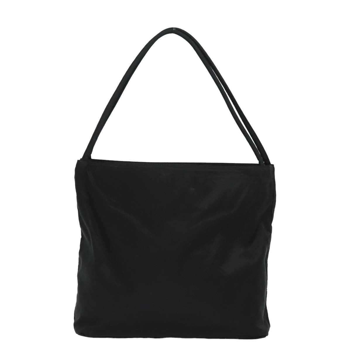 Prada Shoulder Bag Auth Nylon Black Black Auth Bs15828