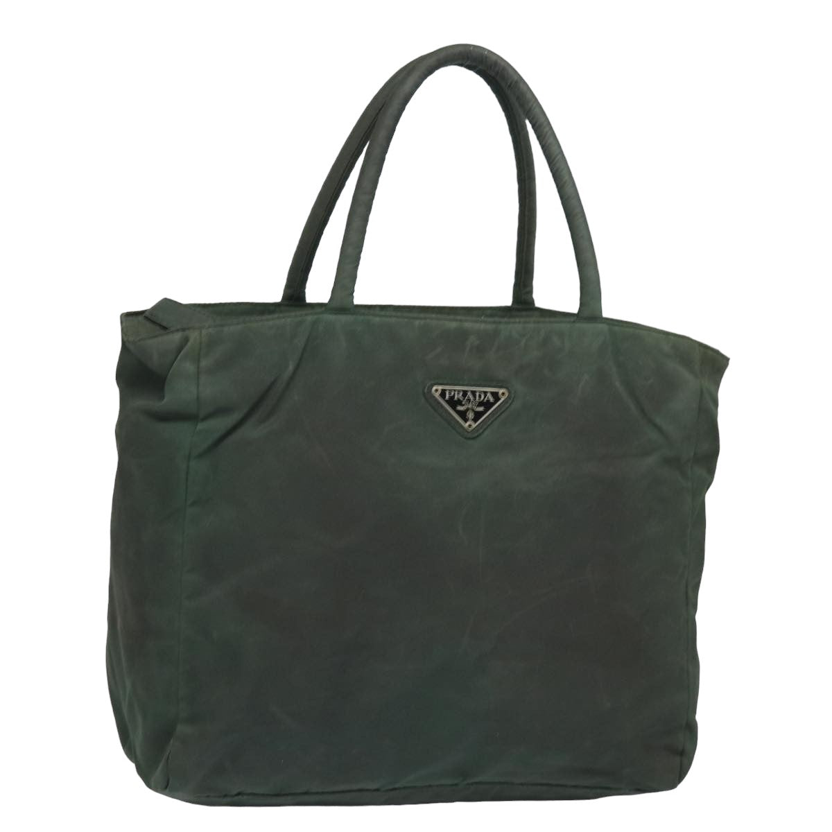 Prada Hand Bag Khaki Auth Nylon Travel Bag Khaki Auth Bs15834