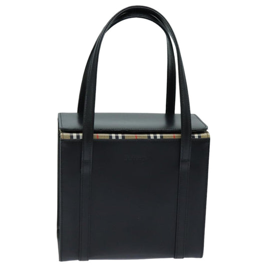Burberry Luxury ss Hand Bag Auth Bs16011 Leather Black Travel Bag