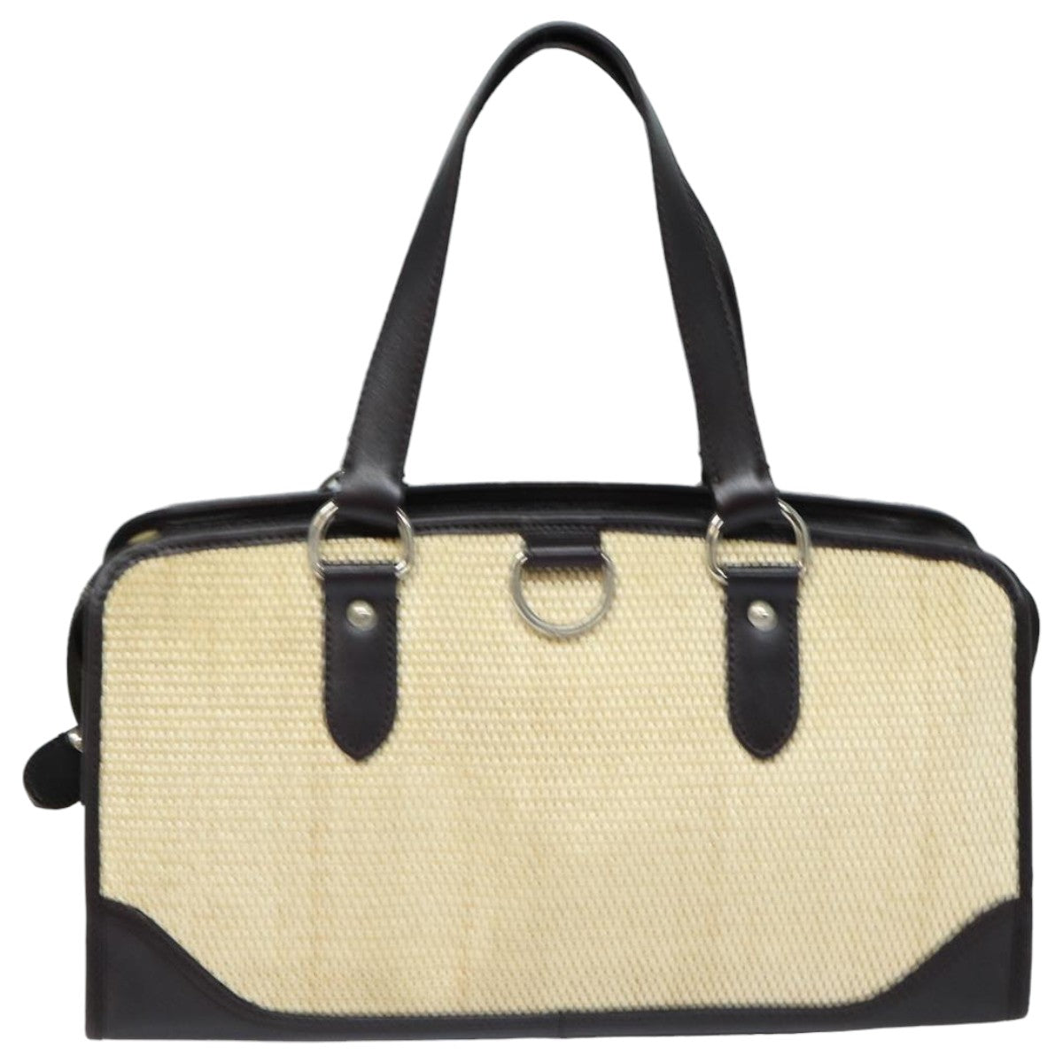 Burberry Luxury Tote Bag Straw Auth Bs16018 Beige
