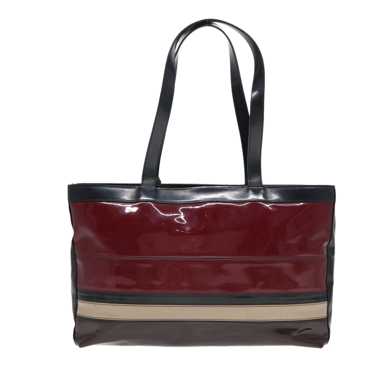 Burberry Luxury Tote Bag Enamel Auth Bs16116 Red