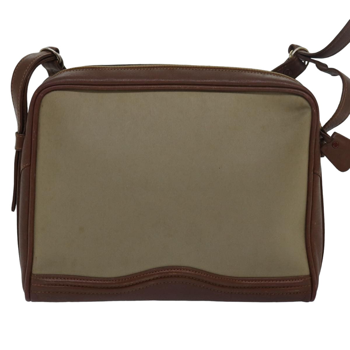 Burberry Luxury ss Shoulder Bag Auth Bs16124 Leather Canvas Beige