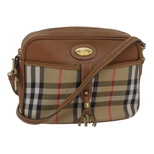 Burberry Luxury ss Nova Check Shoulder Bag Auth Bs16160 Canvas Beige