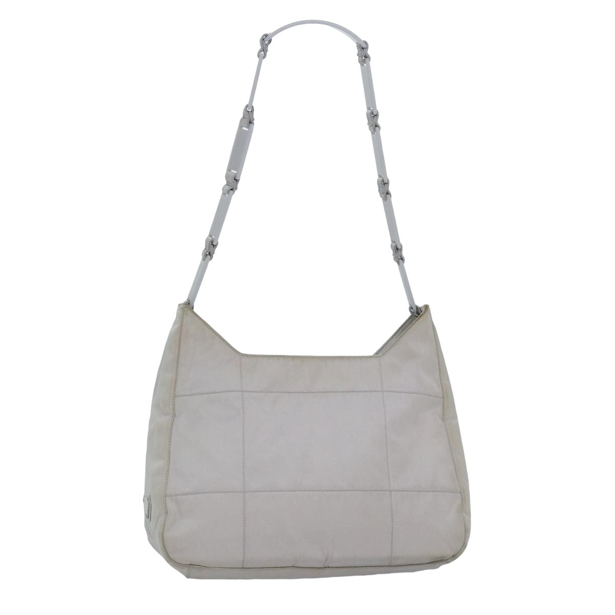 Prada Shoulder Bag Auth Nylon Gray Gray Auth Bs16164