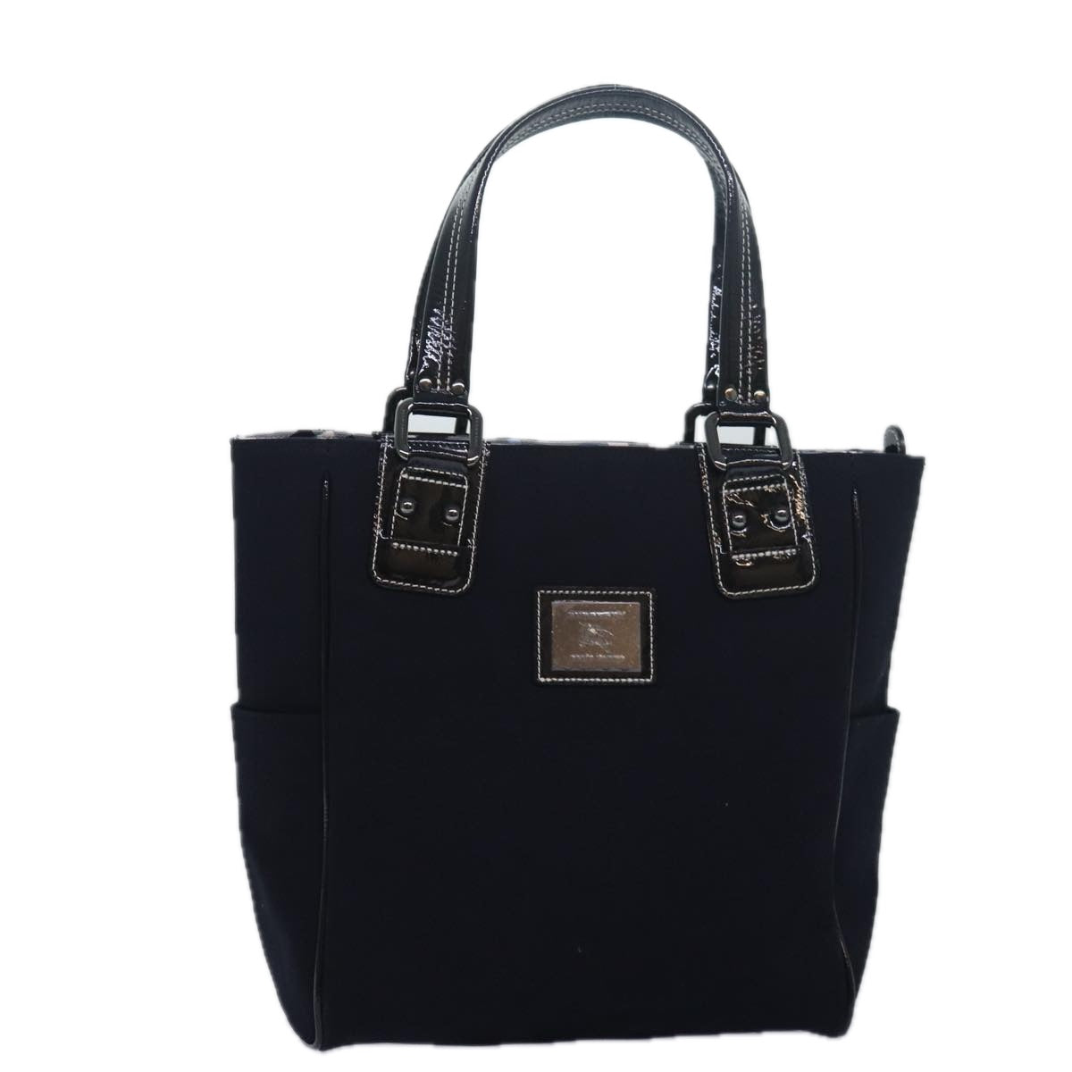Burberry Luxury Tote Bag Auth Bs16214 Canvas Black