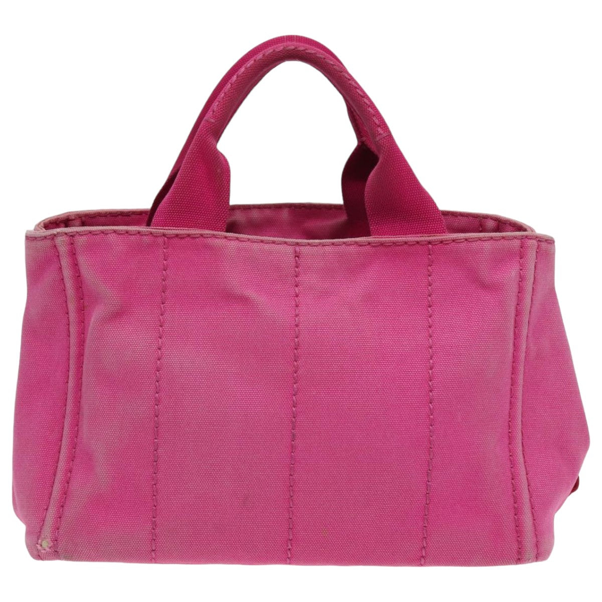 Prada Canapa Pm Hand Bag Auth Canvas Pink Travel Bag Pink Auth Bs16332