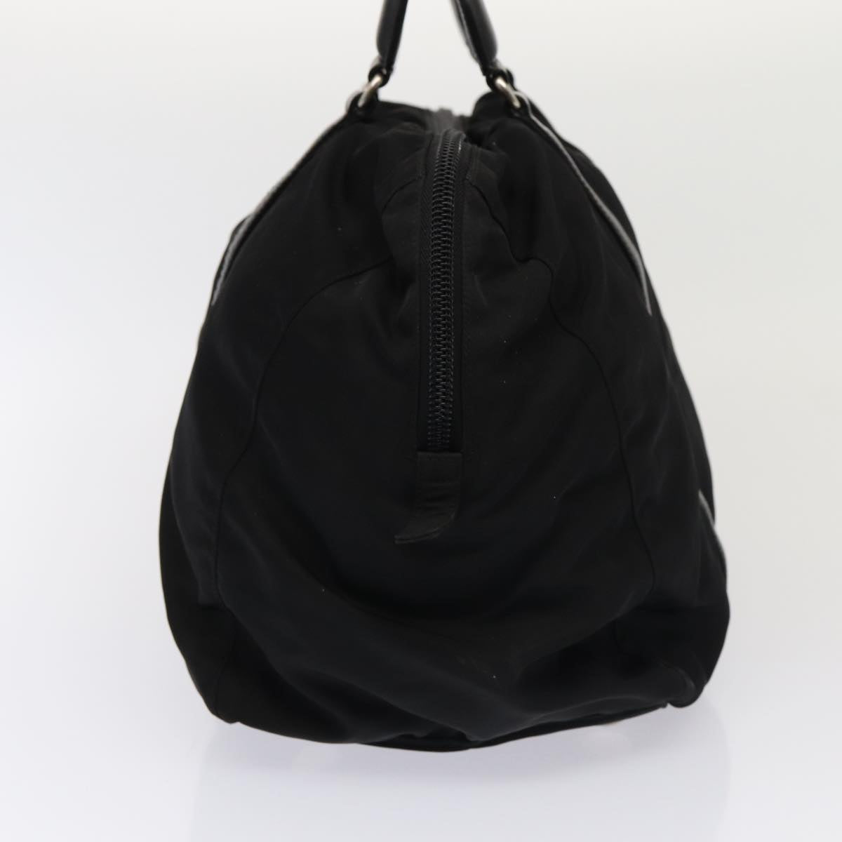 Prada Hand Bag Auth Nylon Black Travel Bag Black Auth Bs16351