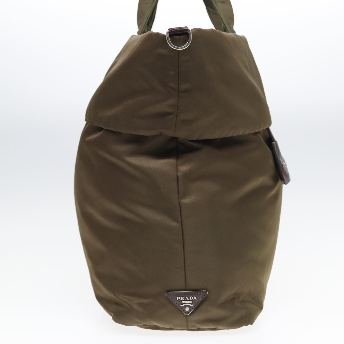 Prada Tote Bag Khaki Auth Nylon Khaki Auth Bs16354