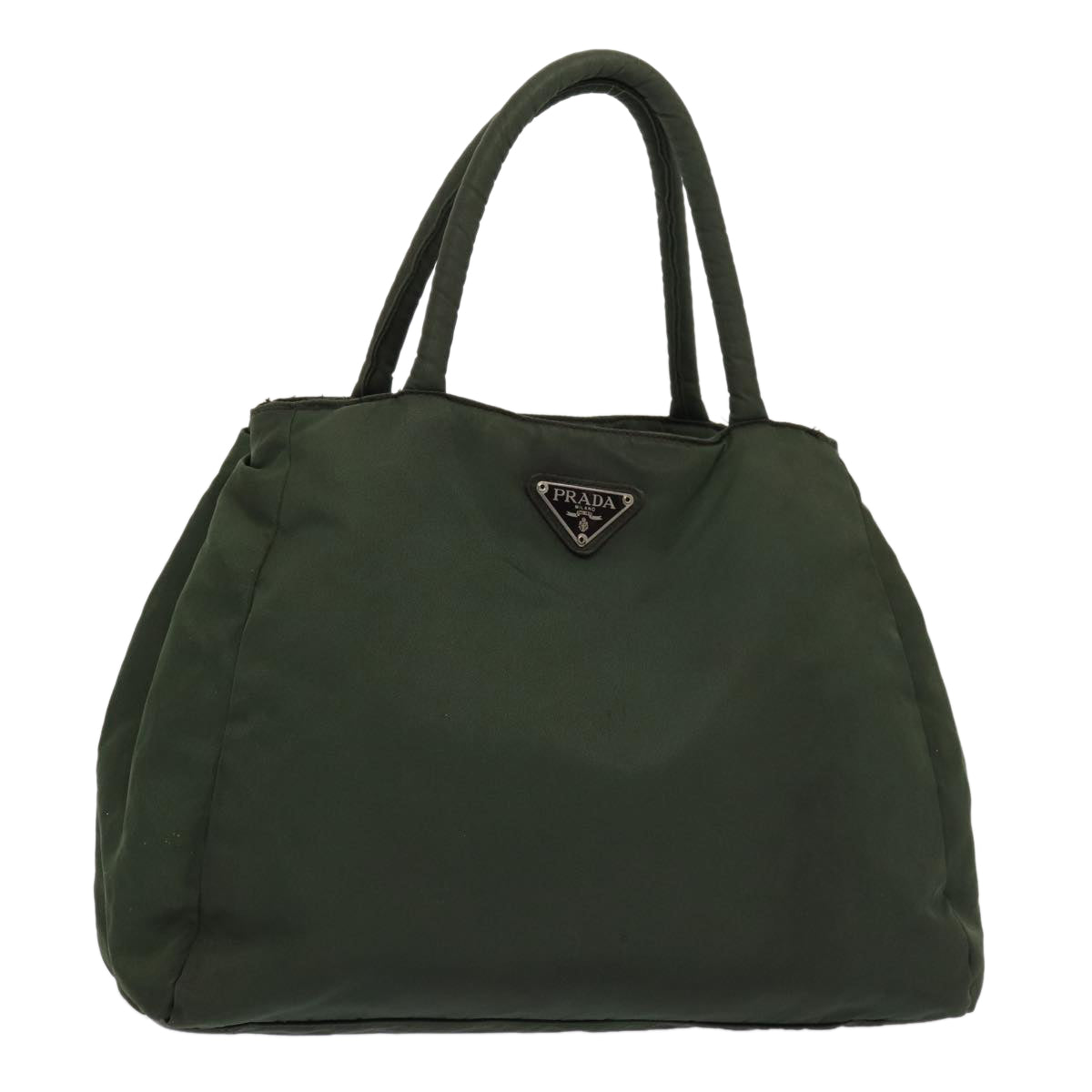 Prada Hand Bag Khaki Auth Nylon Travel Bag Khaki Auth Bs16372