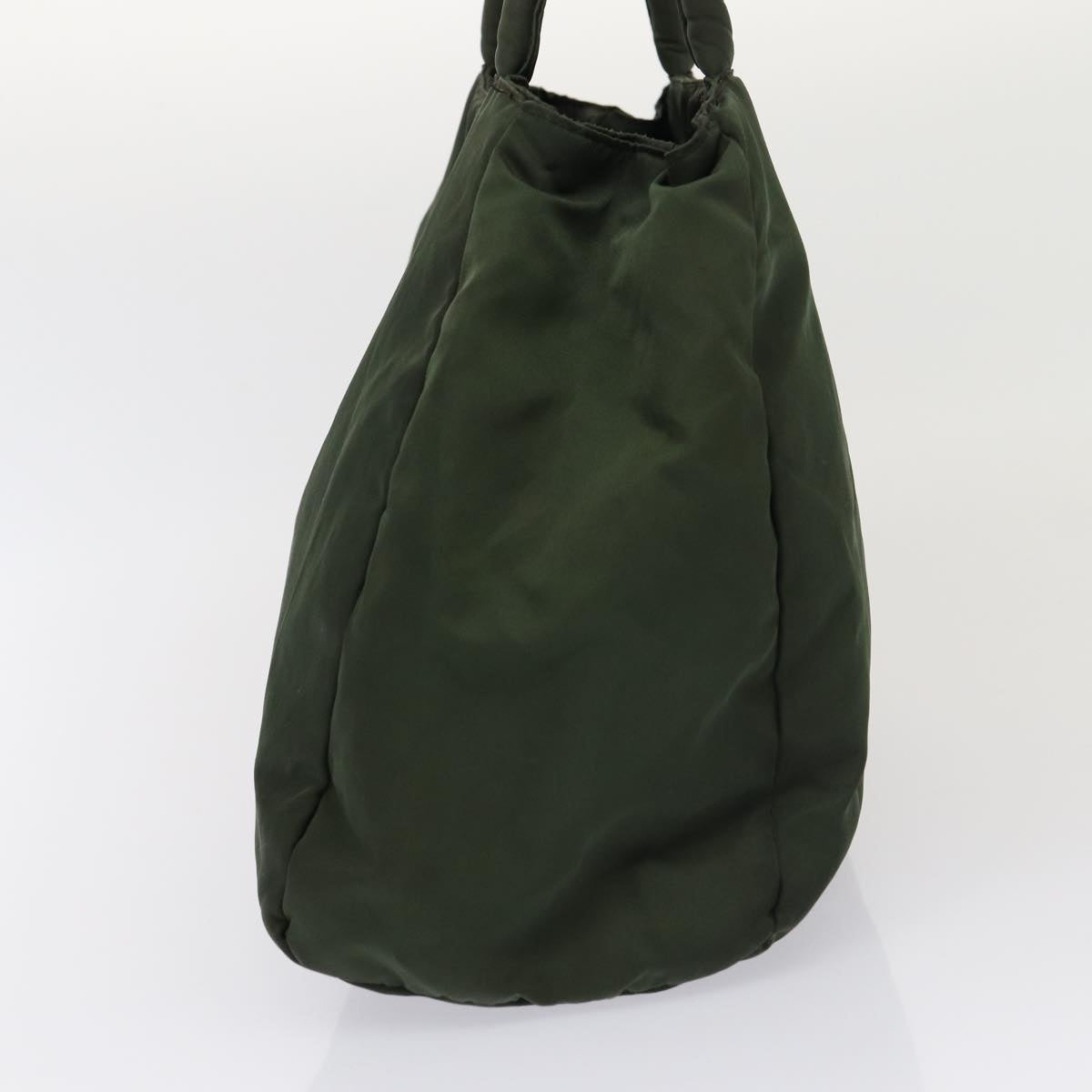 Prada Hand Bag Khaki Auth Nylon Travel Bag Khaki Auth Bs16372