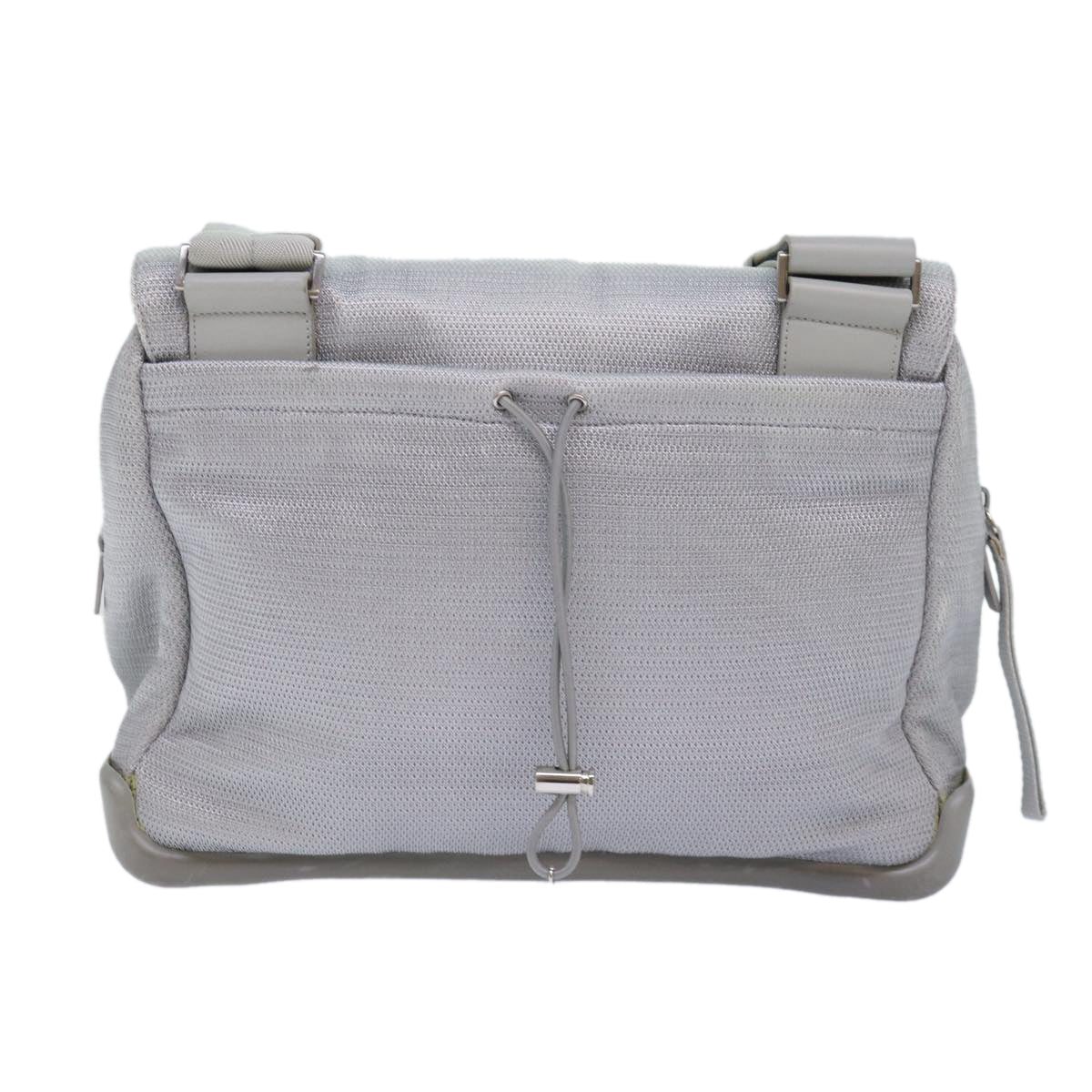 Prada Sports Shoulder Bag Auth Nylon Gray Gray Auth Bs16388
