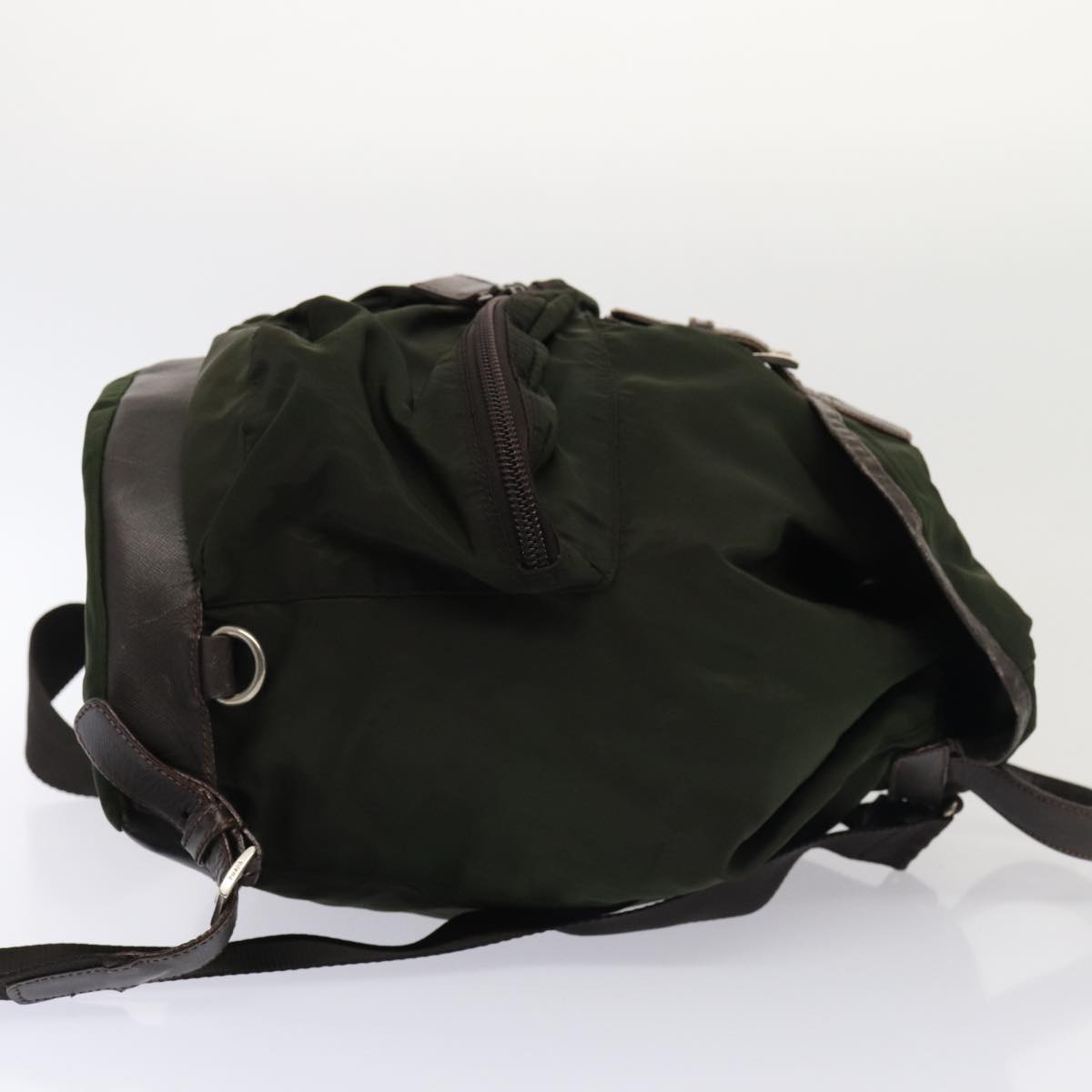 Prada Backpack Khaki Auth Nylon Khaki Auth Bs16433
