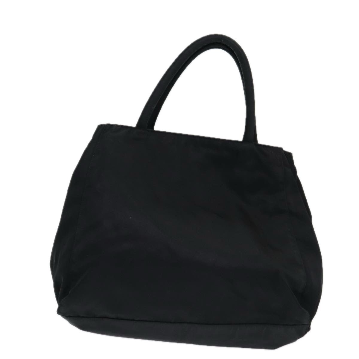 Prada Hand Bag Auth Nylon Black Silver Travel Bag Silver Auth Bs16538