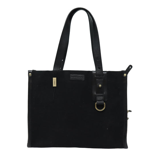 Burberry Luxury Tote Bag Auth Bs16580 Canvas Black Beige