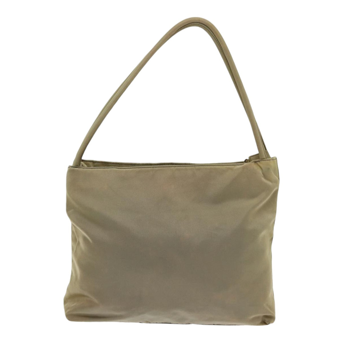 Prada Tote Bag Auth Nylon Beige Beige Auth Bs16733