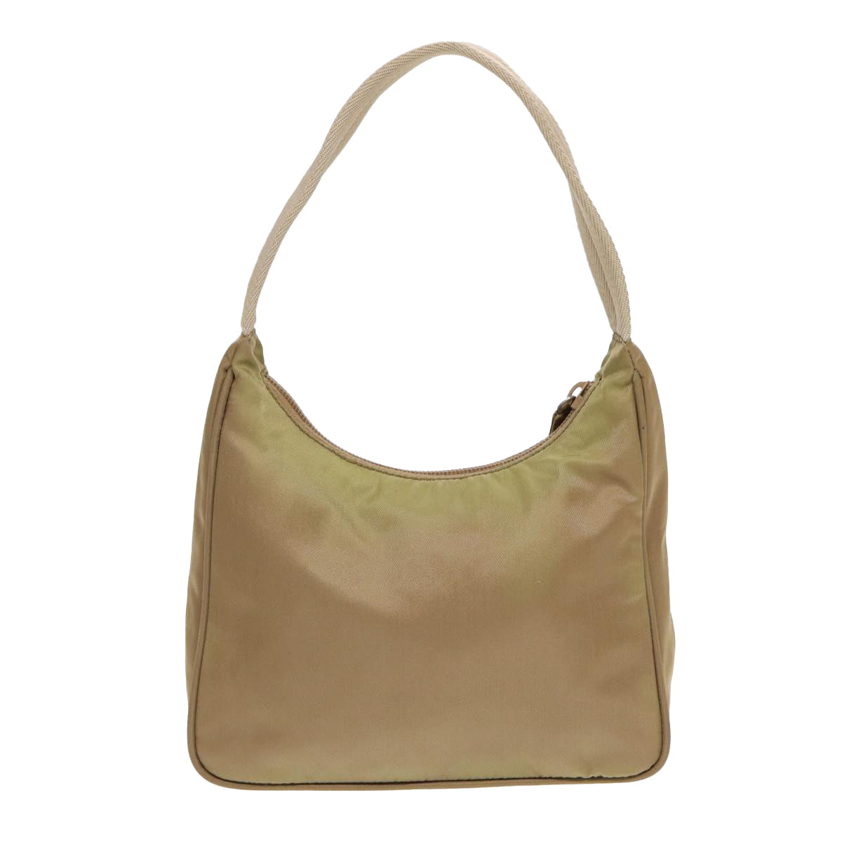 Prada Hand Bag Auth Nylon Beige Travel Bag Beige Auth Bs16825