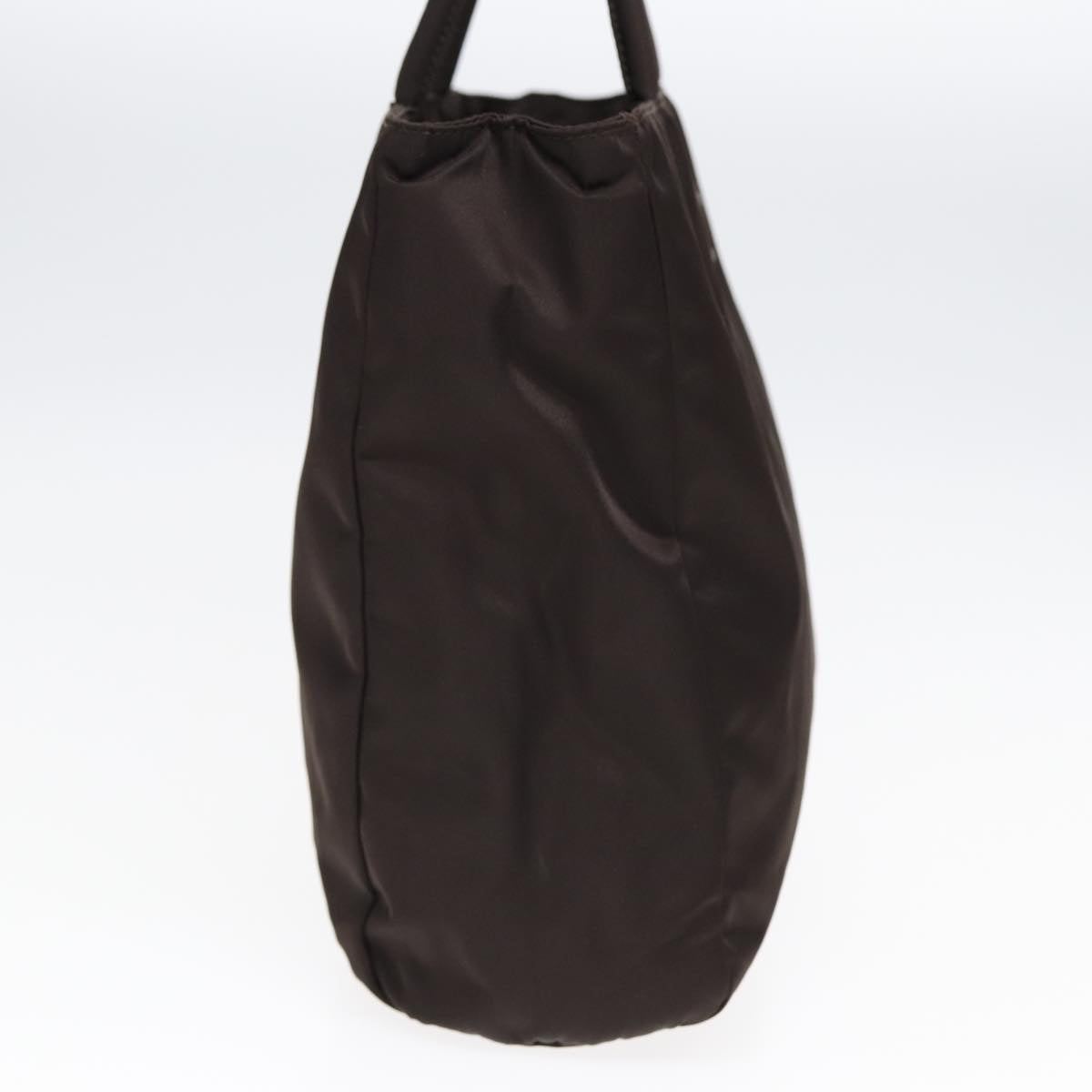 Prada Hand Bag Auth Nylon Brown Travel Bag Brown Auth Bs16846