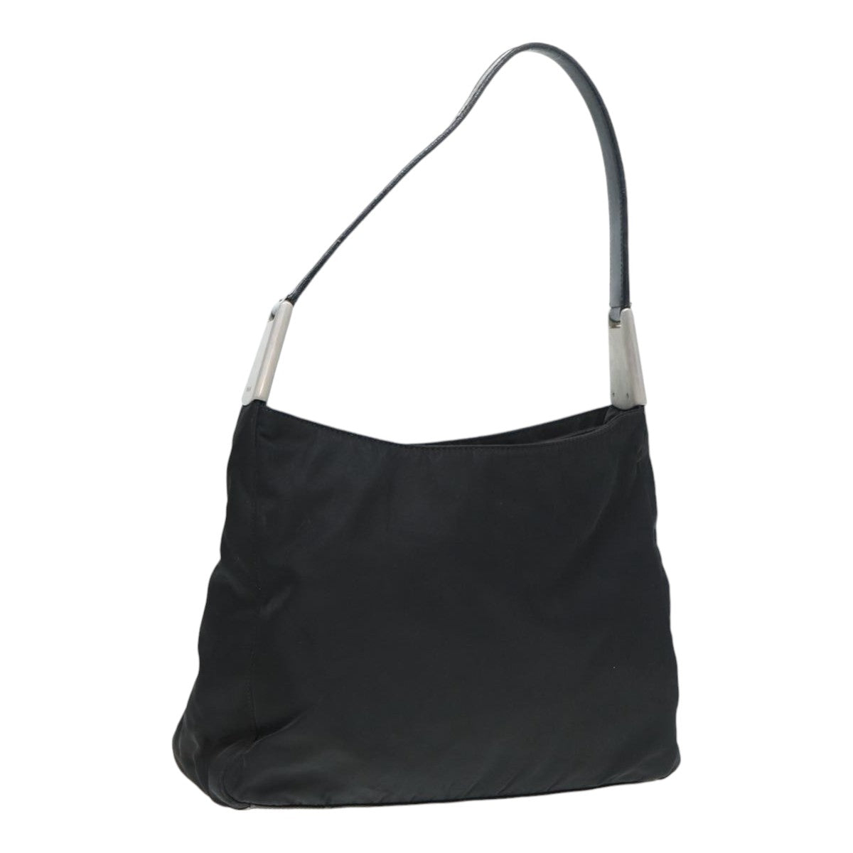 Prada Hand Bag Auth Nylon Black Travel Bag Black Auth Bs16849