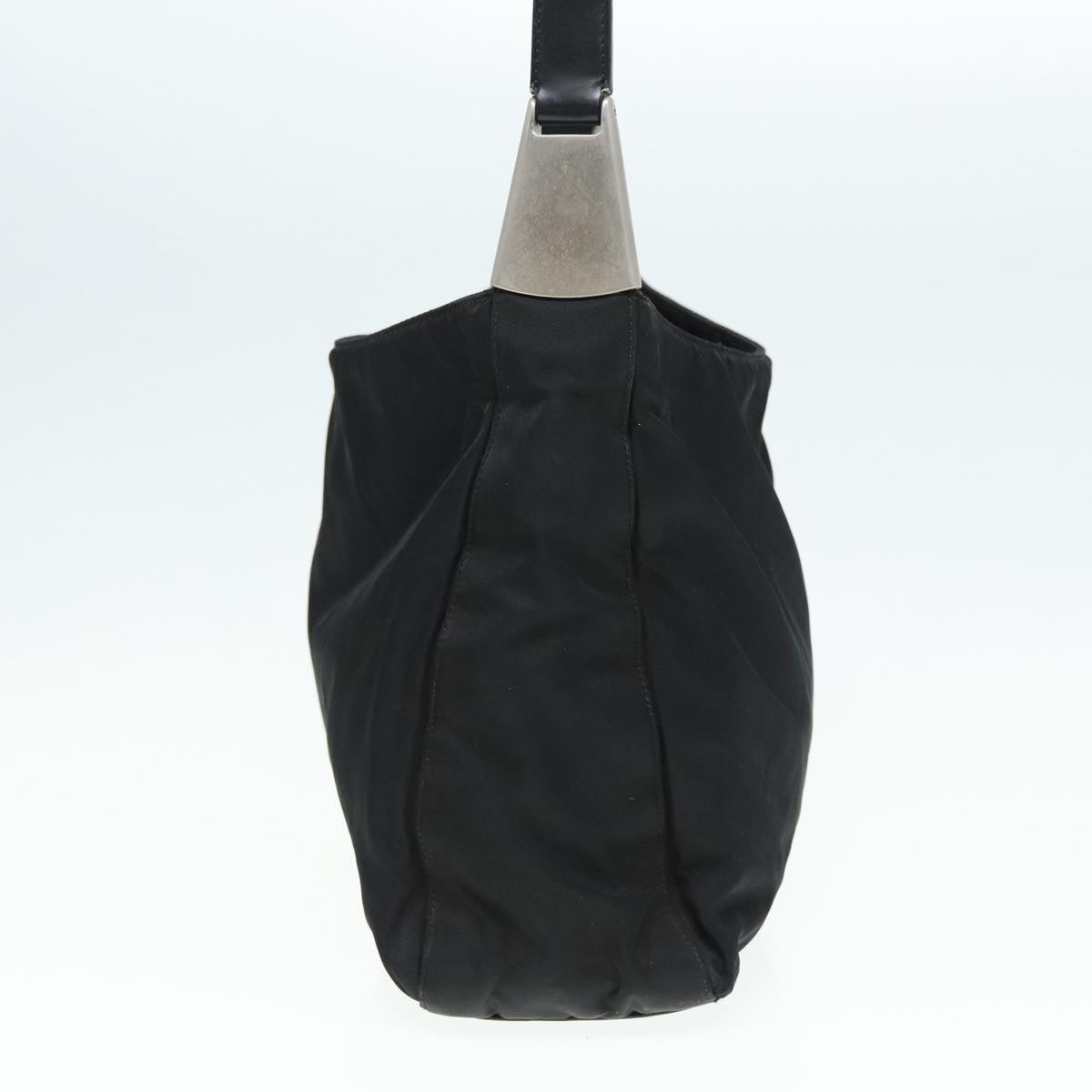 Prada Hand Bag Auth Nylon Black Travel Bag Black Auth Bs16849