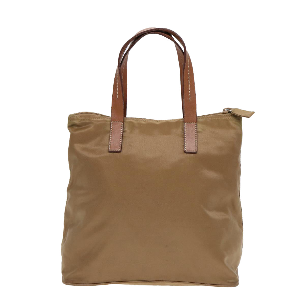 Prada Hand Bag Auth Nylon Beige Travel Bag Beige Auth Bs16850