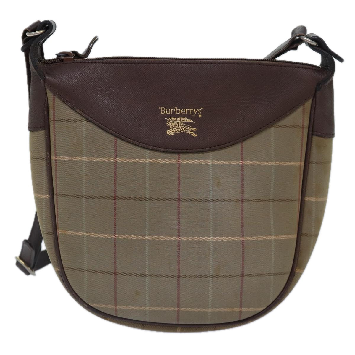 Burberry Luxury ss Nova Check Shoulder Bag Auth Bs16875 Canvas Beige