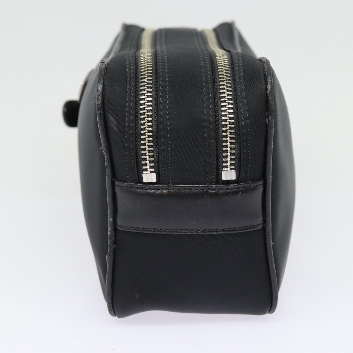 Burberry Luxury Second Bag Auth Bs16972 Leather Nylon Black Travel Bag