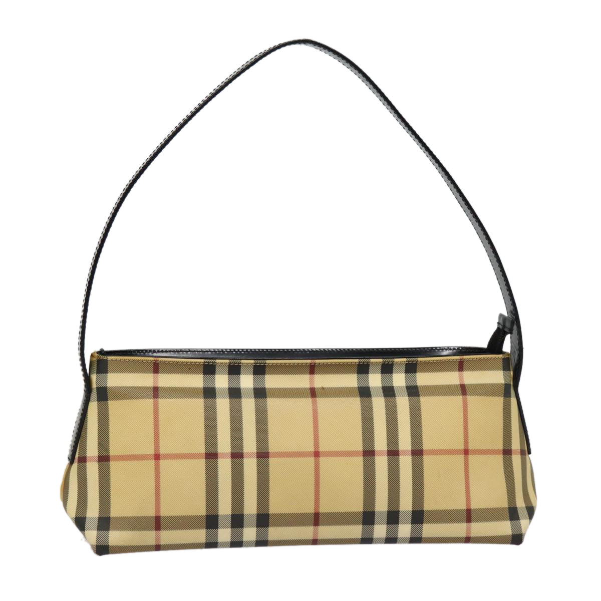 Burberry Luxury Nova Check Shoulder Bag Pvc Auth Bs17559 Beige