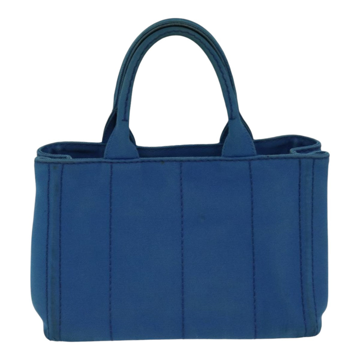 Prada Canapa Pm Hand Bag Auth Canvas Blue Travel Bag