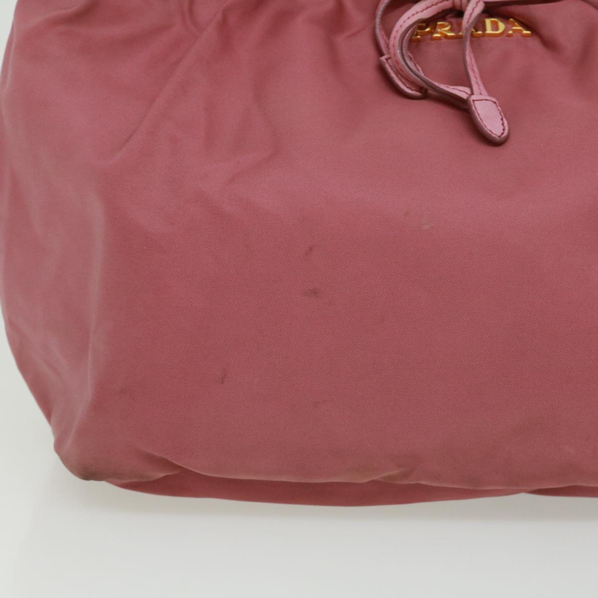 Prada Hand Bag Auth Nylon Pink Travel Bag Pink Auth Bs2904