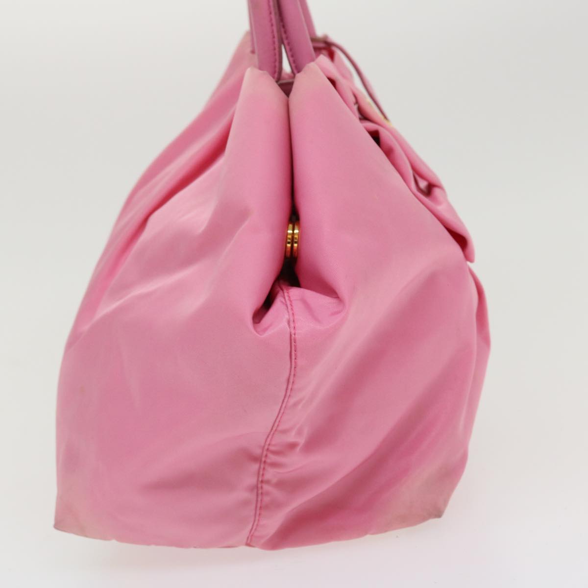 Prada Hand Bag Nylon Pink Travel Bag Nylon Pink Bs3964