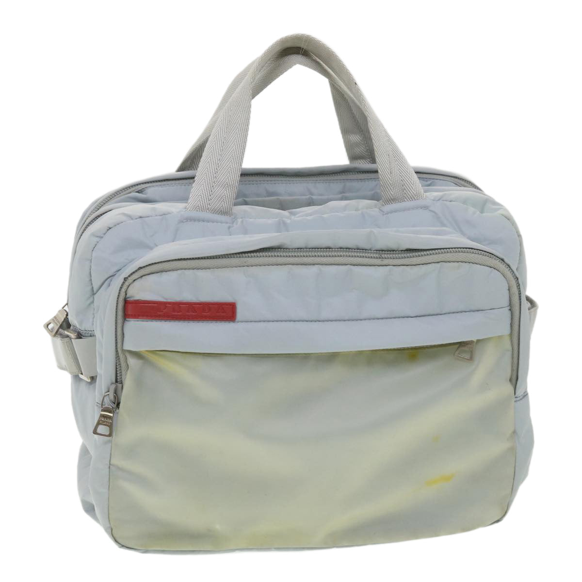 Prada Hand Bag Light Nylon Blue Travel Bag Light Blue Bs4516