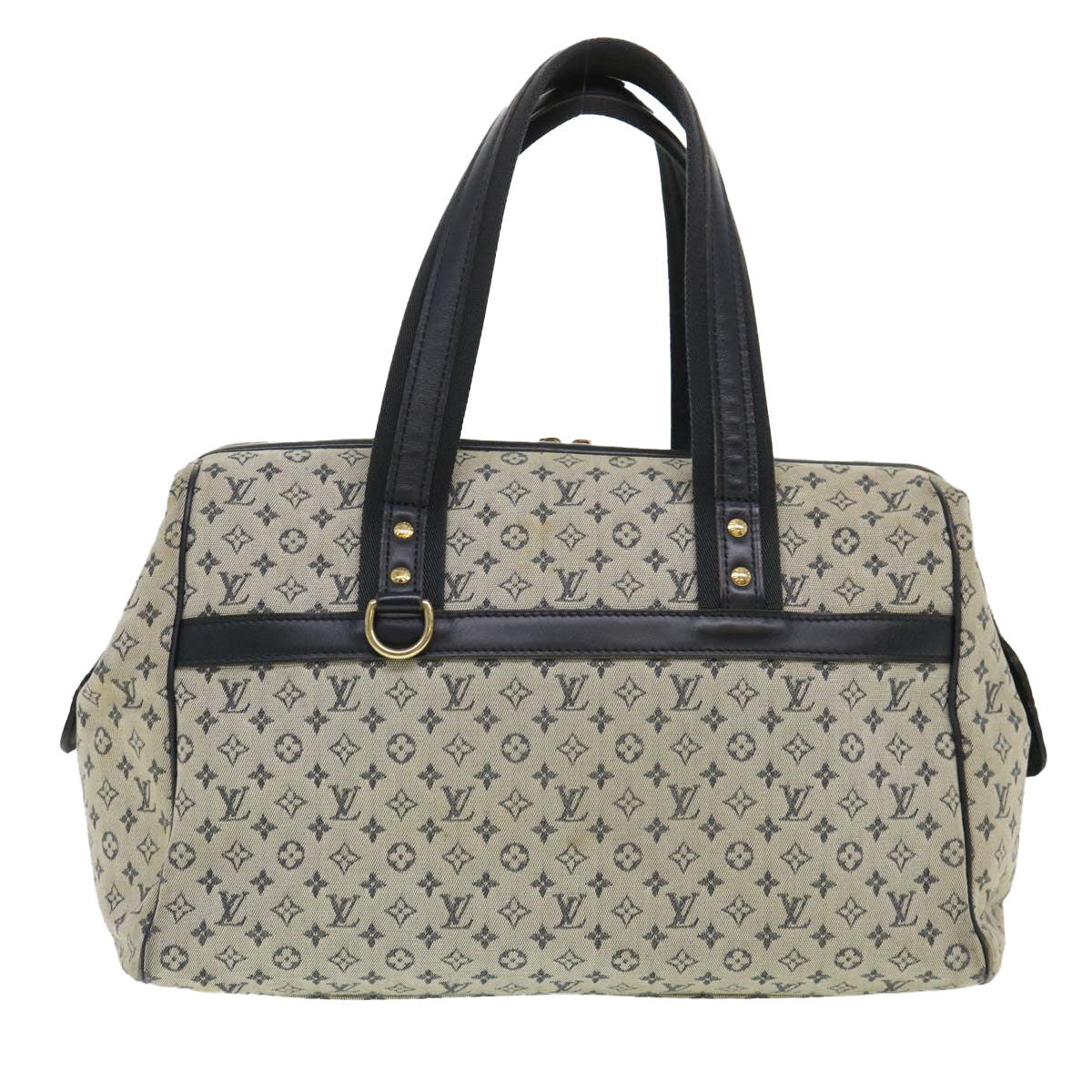 LOUIS VUITTON Monogram Mini Josephine GM Hand Bag Blue M92211 LV bs4526