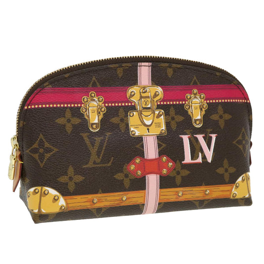 Louis Vuitton Monogram Summer Trunk Pochette Cosmetic Pouch bs4543