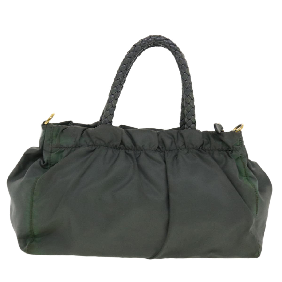 Prada Hand Bag 2Way Nylon Gray Travel Bag 2Way Gray Bs4967