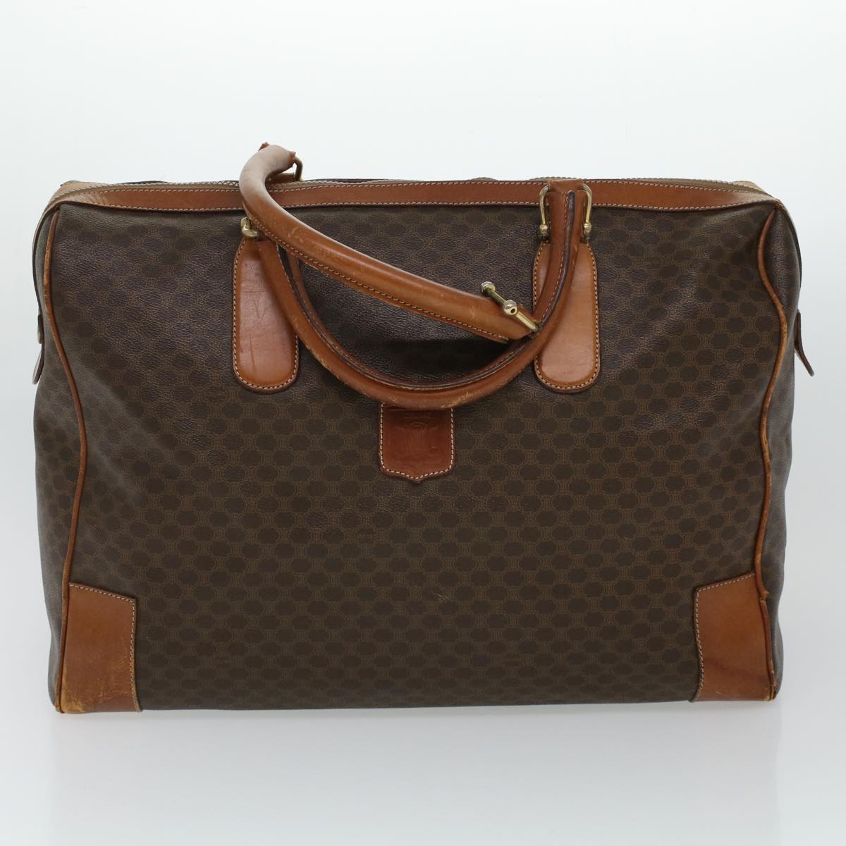 Luxury Macadam Hand Bag Boston Bag Pvc Leather Canvas Travel Bag