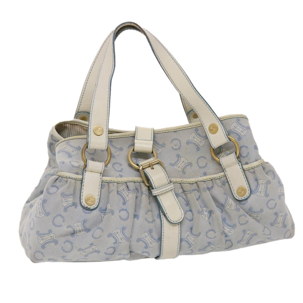 Luxury Paris Macadam Shoulder Bag Whe Canvas Blue