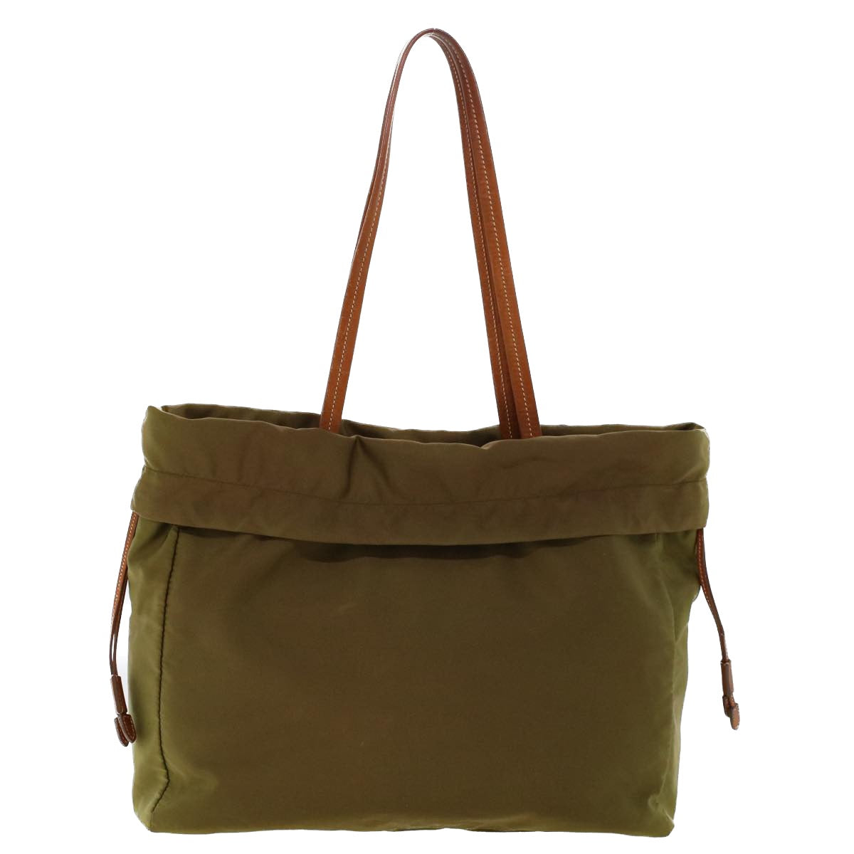 Prada Tote Bag Khaki Auth Nylon