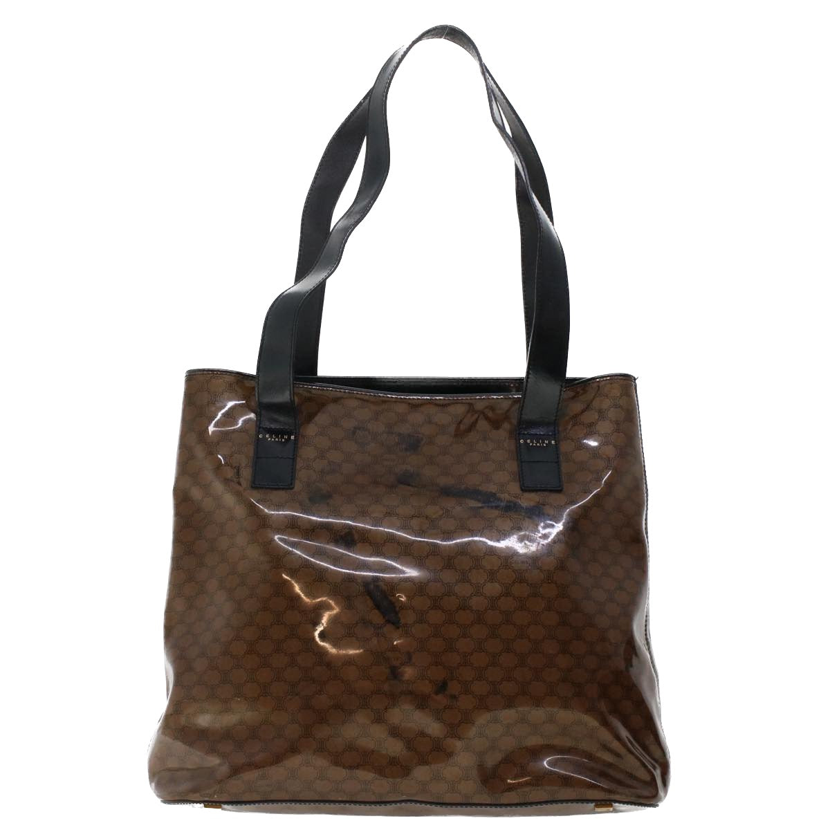 Luxury Macadam Pouch Shoulder Bag Enamel Set Canvas Black