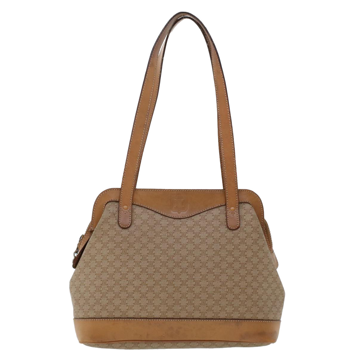 Luxury Macadam Pouch Shoulder Bag Set Canvas Beige