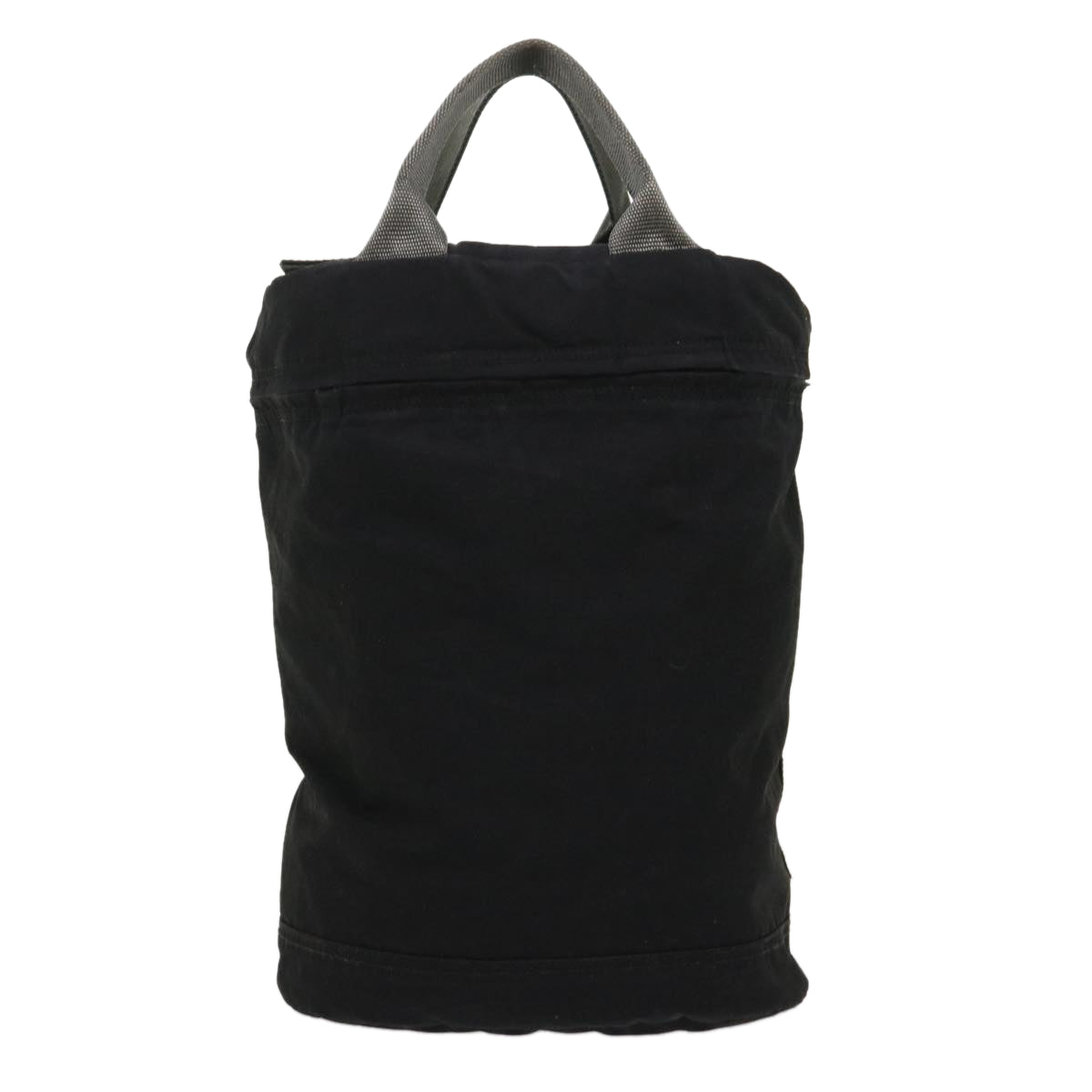 Prada Hand Bag Nylon Black Red Travel Bag
