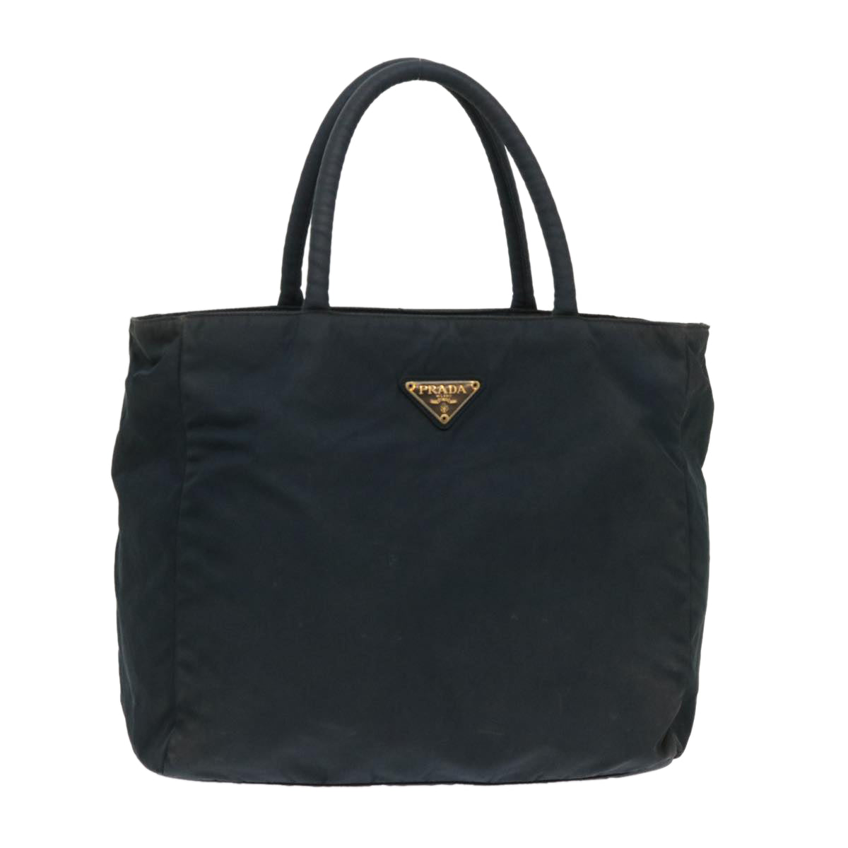 Prada Hand Bag Nylon Navy Travel Bag