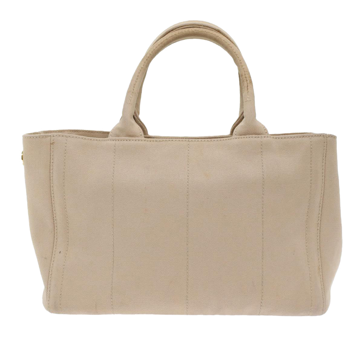 Prada Bijoux Kanapa Pm Hand Bag Auth Canvas Beige Travel Bag