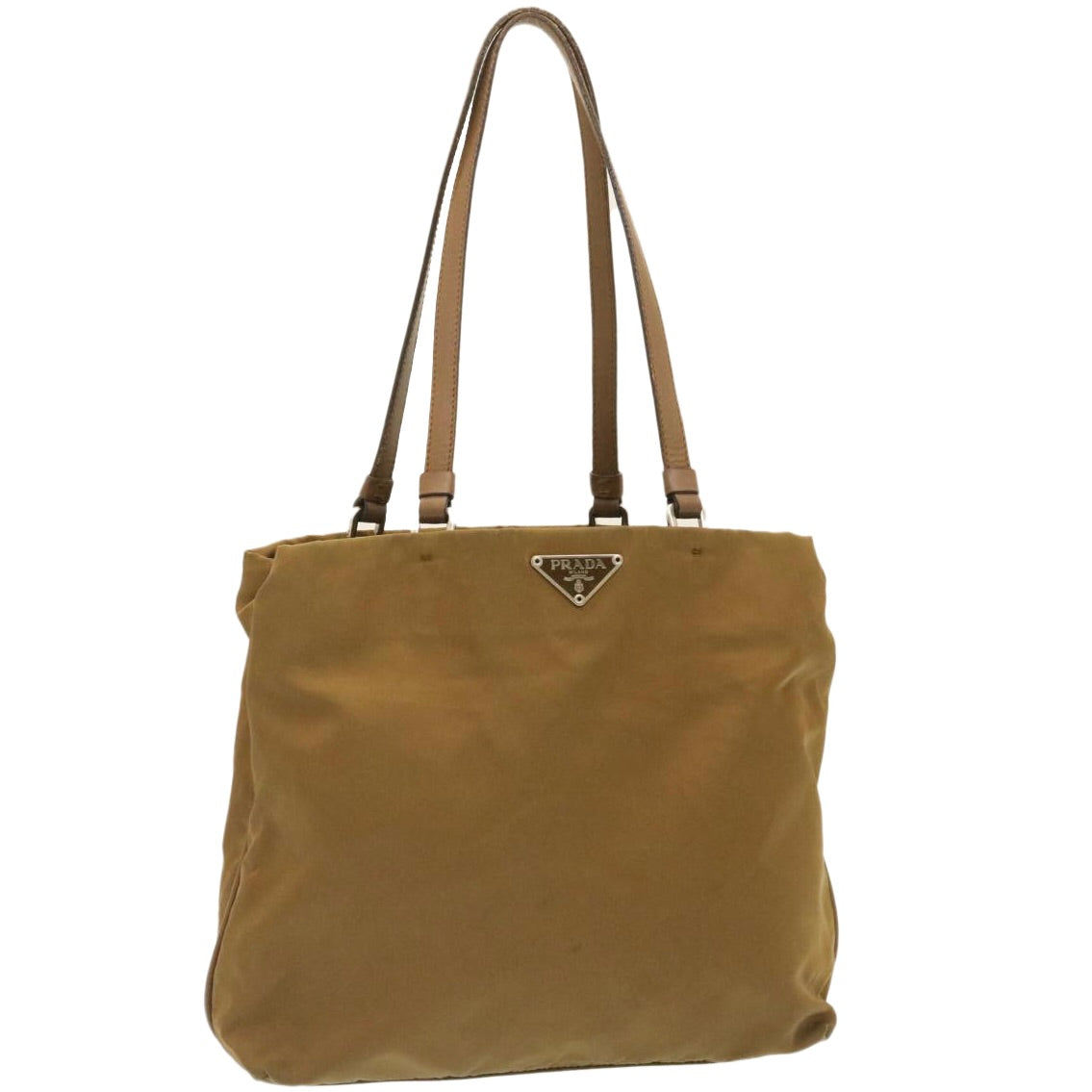 Prada Hand Bag Nylon Brown Travel Bag Nylon Brown Bs710